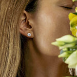 Load image into Gallery viewer, Exquisite 1.00 TCW Round Diamond Stud Earrings of F-G VS in 18k/14k Gold
