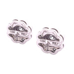 Load image into Gallery viewer, 10k White Gold Diamond Cluster Stud Earrings
