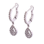 Load image into Gallery viewer, Gorgeous White Gold .25ctw Pear Shaped Diamond Drop Earrings
