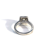 Load image into Gallery viewer, Elegant 14k White Gold Diamond Double Halo Ring
