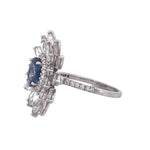 Load image into Gallery viewer, Exquisite 18k White Gold Diamond and Sapphire Ring

