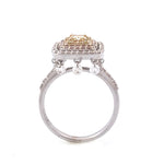 Load image into Gallery viewer, Stunning 18k White Gold Diamond Halo Ring
