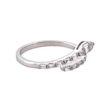 Load image into Gallery viewer, 14K Yellow Gold or White Gold Open Cuff Snake Diamond Ring