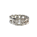 Load image into Gallery viewer, Stunning 14K Yellow Gold or White Gold Chain Ring
