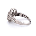Load image into Gallery viewer, Stunning 14k White Gold Cluster Diamond Ring
