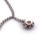 Load image into Gallery viewer, Exquisite 18k White Gold Pearl and Diamond Jewelry Set

