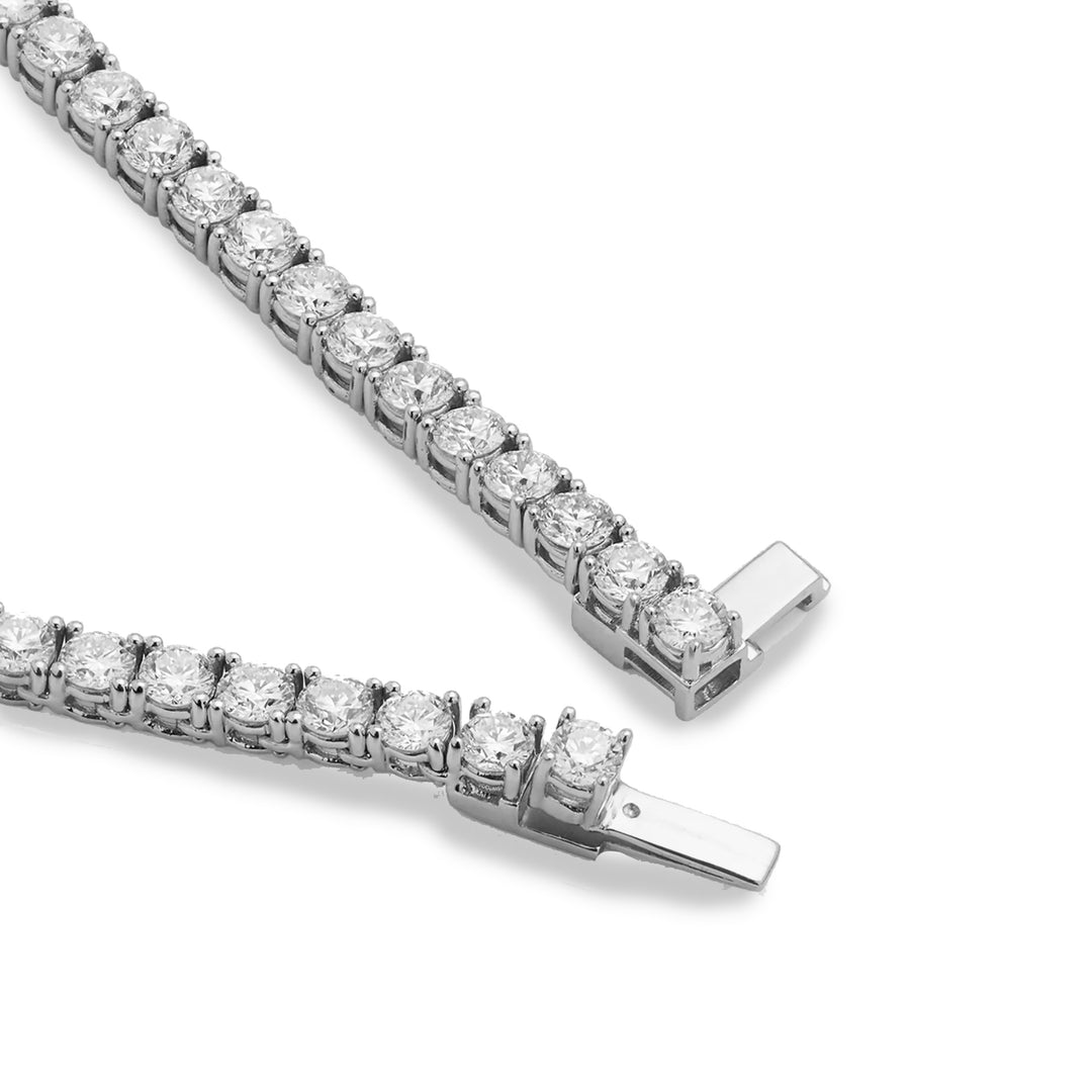 Dazzling 6.00 Carat Natural Diamond Tennis Necklace in 14K Yellow or White Gold
