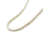 Load image into Gallery viewer, Sparkling 4.00 Carat Natural Diamond 14K Yellow Gold or White Gold Tennis Necklace
