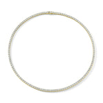 Load image into Gallery viewer, Dazzling 6.00 Carat Natural Diamond Tennis Necklace in 14K Yellow or White Gold
