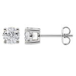 Load image into Gallery viewer, Captivating 4.0 TCW Natural H-I VS Round Diamond Stud Earrings in 18K/14K Yellow Gold or White Gold
