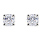 Load image into Gallery viewer, 4.0 TCW Natural Round Diamond Of F-G VS Stud Earrings in 18k/14K Yellow Gold or white Gold

