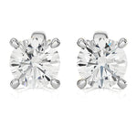 Load image into Gallery viewer, Luxurious 3.5 TCW Natural H-I VS Round Diamond Stud Earrings in 18K/14K Yellow Gold or White Gold
