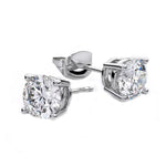 Load image into Gallery viewer, Brilliance 1.50 TCW Round Diamond Stud Earrings of F-G VS in 18k/14k Gold
