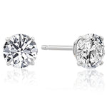 Load image into Gallery viewer, Sparkling 2.5 TCW Natural H-I VS Round Diamond Stud Earrings in 18K/14K Yellow Gold or White Gold
