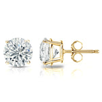 Load image into Gallery viewer, Classic 2 TCW Natural H-I VS Round Diamond Stud Earrings in 18K/14K Yellow Gold or White Gold
