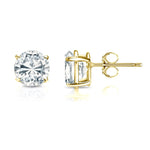 Load image into Gallery viewer, Glamorous 2.5 TCW Natural Round Diamond Of F-G VS Stud Earrings in 18k/14K yellow or white Gold

