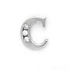Load image into Gallery viewer, 14k Gold Classic Initial Letter Stud Post Earring