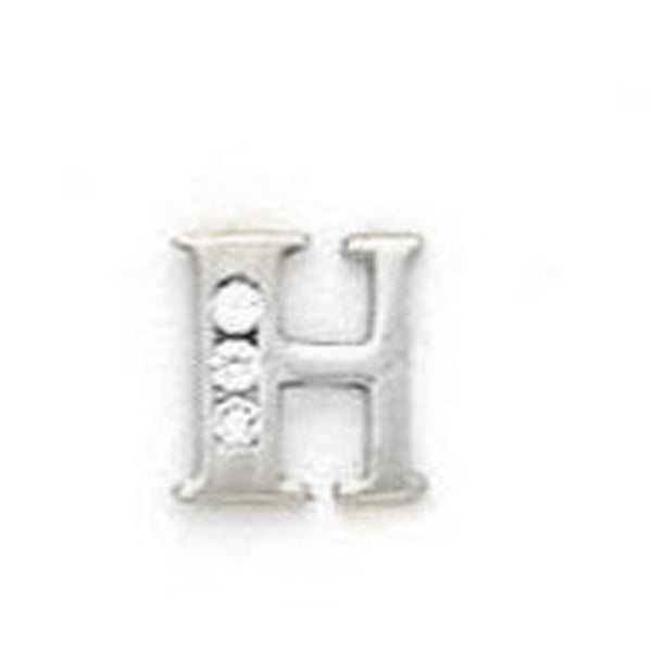 14k Gold Classic Initial Letter Stud Post Earring