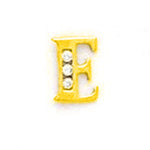 Load image into Gallery viewer, 14k Gold Classic Initial Letter Stud Post Earring