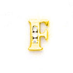 Load image into Gallery viewer, 14k Gold Classic Initial Letter Stud Post Earring