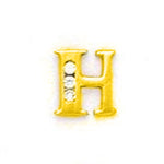 Load image into Gallery viewer, 14k Gold Classic Initial Letter Stud Post Earring
