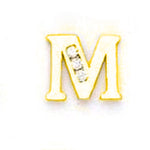 Load image into Gallery viewer, 14k Gold Classic Initial Letter Stud Post Earring