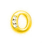 Load image into Gallery viewer, 14k Gold Classic Initial Letter Stud Post Earring