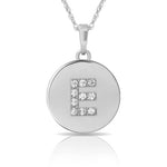 Load image into Gallery viewer, 14k Gold 12mm x 18mm Disc with Initial Engraved Letter Necklace