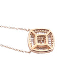 Load image into Gallery viewer, Timeless 14k Gold Square Diamond Pendant Necklace
