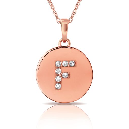 14k Gold 12mm x 18mm Disc with Initial Engraved Letter Necklace