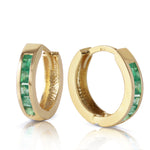 Load image into Gallery viewer, Radiant 14K Solid Gold Hoop Huggie Earrings