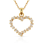 Load image into Gallery viewer, 14K Yellow Gold Or White Gold Heart Shape Necklace
