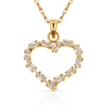 Load image into Gallery viewer, 14K Yellow Gold Or White Gold Heart Shape Necklace