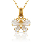 Load image into Gallery viewer, Unique 14K Yellow Gold Or White Gold Butterfly Necklace