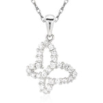 Load image into Gallery viewer, 14K Yellow gold Or White Gold Dangle Butterfly Charm Necklace
