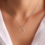 Load image into Gallery viewer, Elegant 14K Gold Circle Journey Necklace
