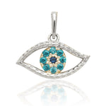 Load image into Gallery viewer, Charming 14k Gold Evil Eye Necklace