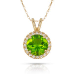 Load image into Gallery viewer, Elegant 14K Yellow Gold or White Gold Birthstone Necklace