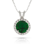 Load image into Gallery viewer, Elegant 14K Yellow Gold or White Gold Birthstone Necklace
