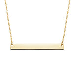 Load image into Gallery viewer, Minimal 14k Gold Horizontal Bar Necklace
