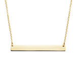 Load image into Gallery viewer, Minimal 14k Gold Horizontal Bar Necklace
