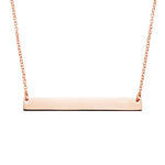 Load image into Gallery viewer, Minimal 14k Gold Horizontal Bar Necklace
