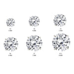Load image into Gallery viewer, 14K White Gold Basket Set Screwback Earrings with CZ in Various Stone Sizes