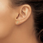 Load image into Gallery viewer, 14k Yellow Gold Dragonfly Post Earrings