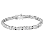 Load image into Gallery viewer, Shimmering 2.00 TCW Natural Diamond Tennis Bracelet 14K Yellow Gold &amp; White Gold
