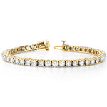 Load image into Gallery viewer, Exquisite 7.00 Carat Natural Diamond Tennis Bracelet in 14K Yellow Gold &amp; White Gold
