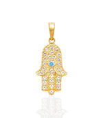 Load image into Gallery viewer, Charming 14K Gold Hamsa Necklace