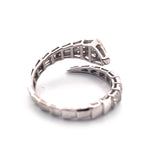 Load image into Gallery viewer, 14k White Gold Diamond Snake Tail Ring
