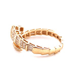 Load image into Gallery viewer, 14k Yellow Gold Diamond Snake Tail Ring
