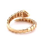 Load image into Gallery viewer, 14k Yellow Gold Diamond Snake Tail Ring
